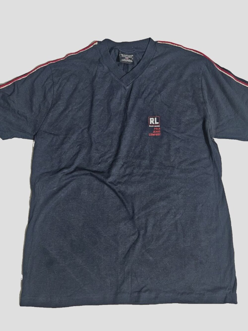 Polo Jeans Co Ralph Lauren Men's Navy Blue T-Shirt Size Small